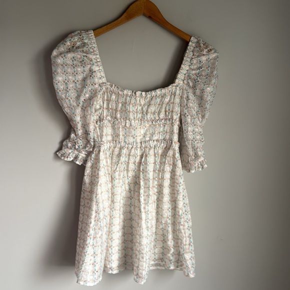 For Love & Lemons Libby Mini Dress White Small - Picture 3 of 13